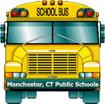 Front of school bus 